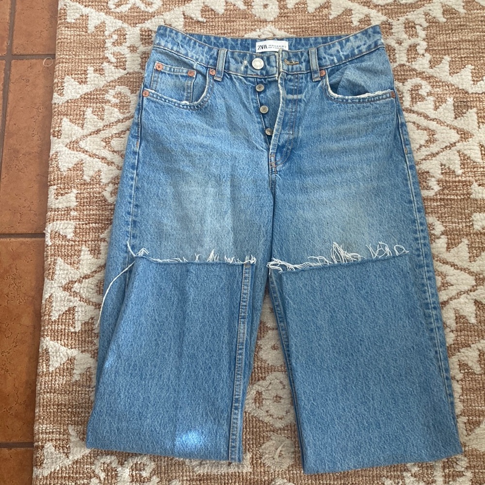 Zara Blue Jean - High Rise Boot Cut/Straight Leg